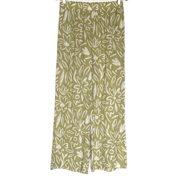 NWT Wantable Be Cool Floral Pants in Lime Print Women’s M - Picture 3 of 8